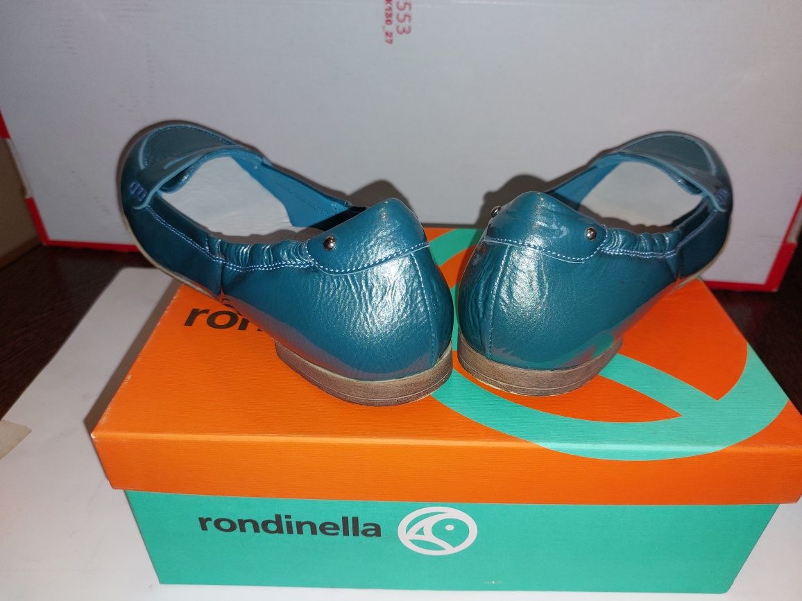 Pantofi nr. 35 piele naturala lacuita, Rondinella - NOI