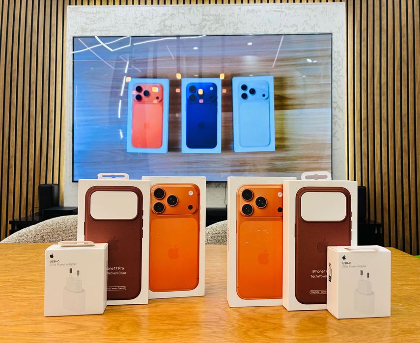 Нови iPhone 17 Pro 512GB Orange Подарък Кейс и 20w power Adapter