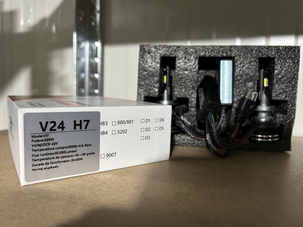 Set becuri led Auto H7 120W/220W.