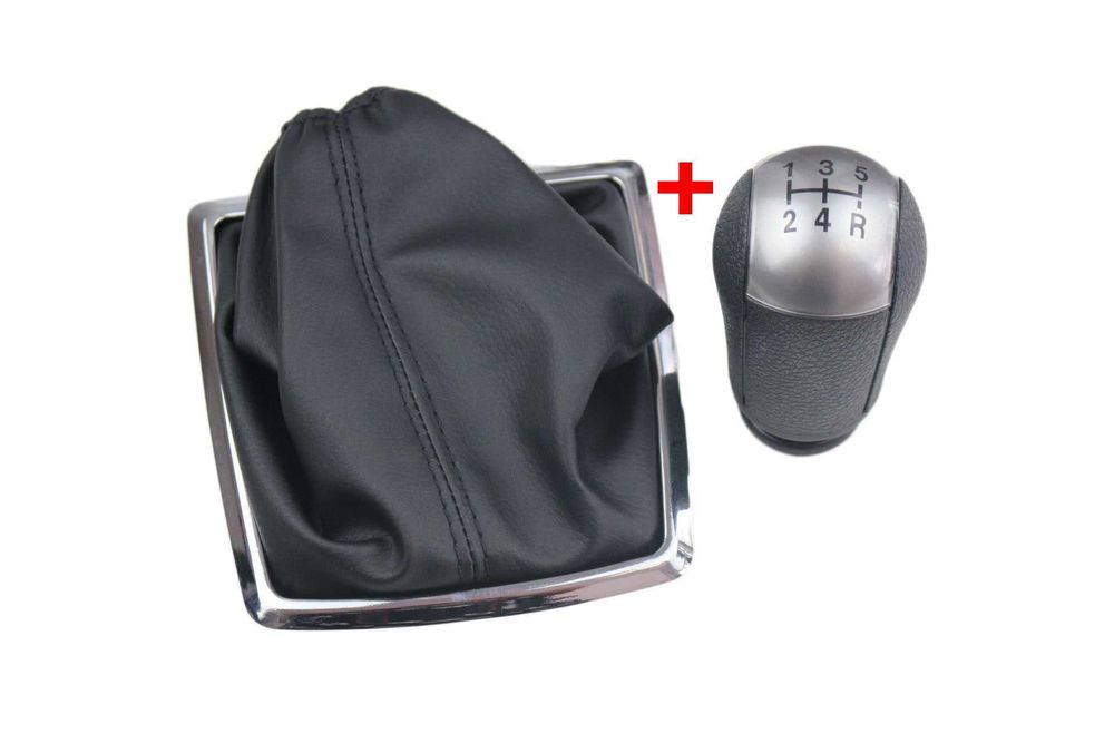 Топка за скоростен лост с Кожен Маншон за Ford Focus 04-07 с 5 ск.