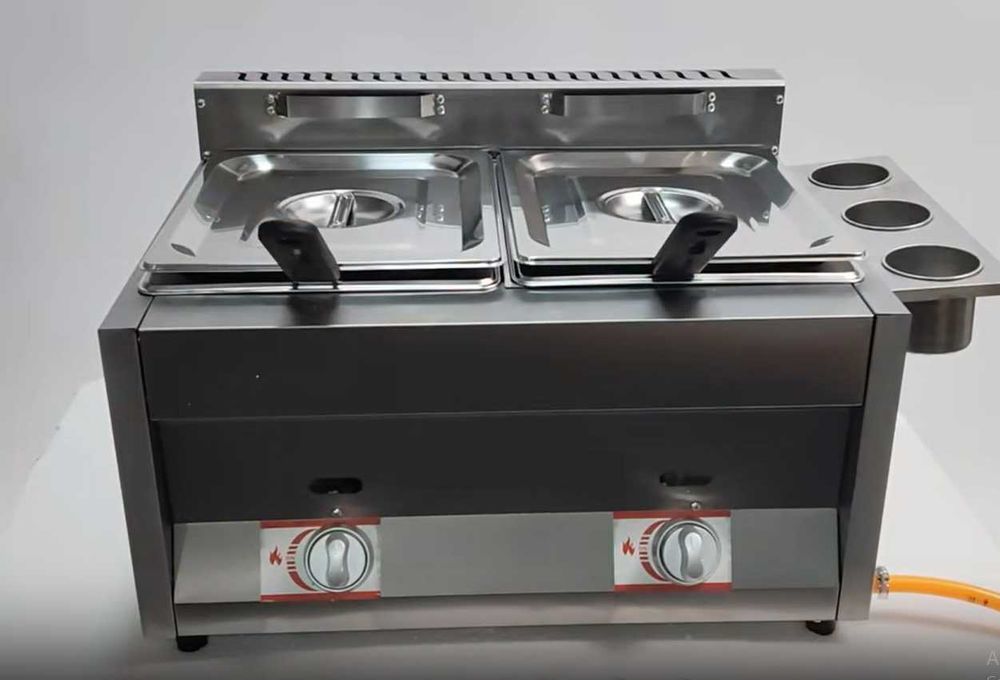 friteuza,fripteosa fritoza friptoza pe gaz gpl  dubla noua 2x10 litri