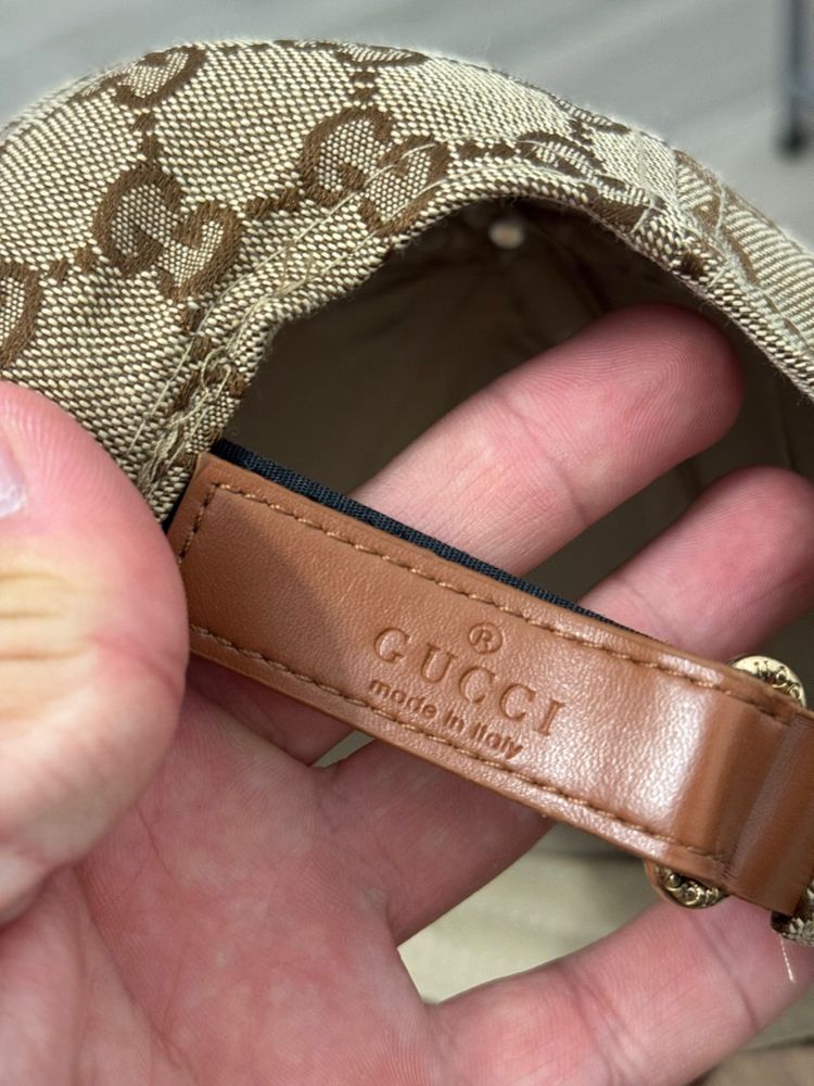 Sapca Gucci Baseball culoare Bej si maro