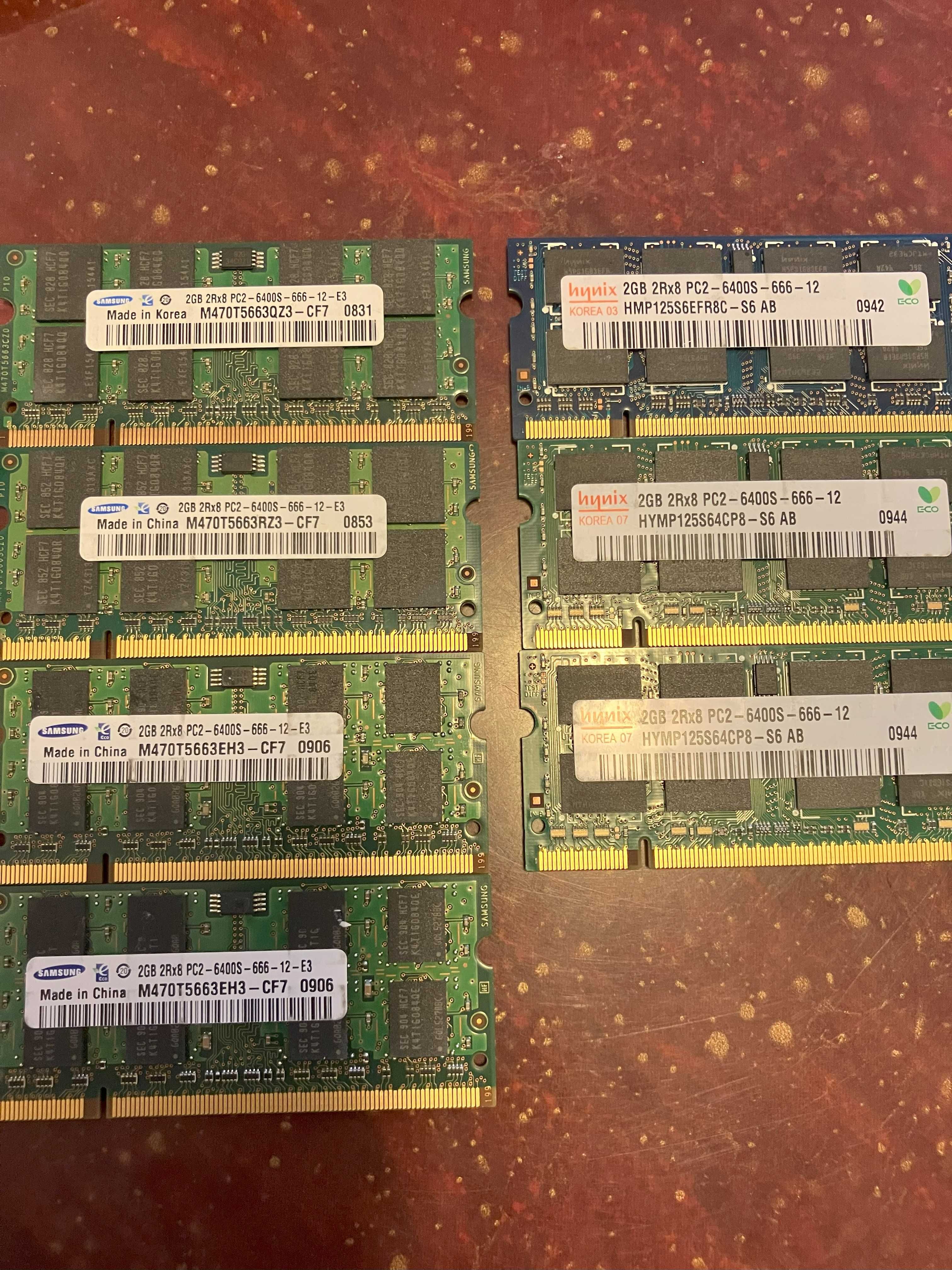 Ram DDR2 laptop si procesor Intel T2310