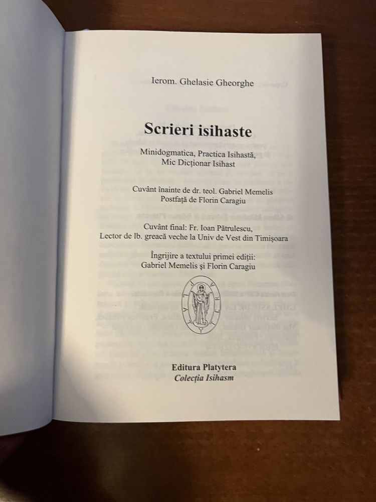 Scrieri isihaste - Ieromonah Ghelasie Gheorghe - NOUA