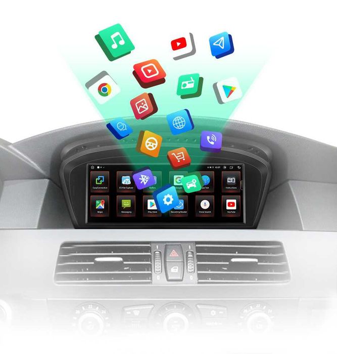 Navigatie Android BMW Seria 3 E90 E91, Seria 5 E60 E61, 4GB RAM 64GB