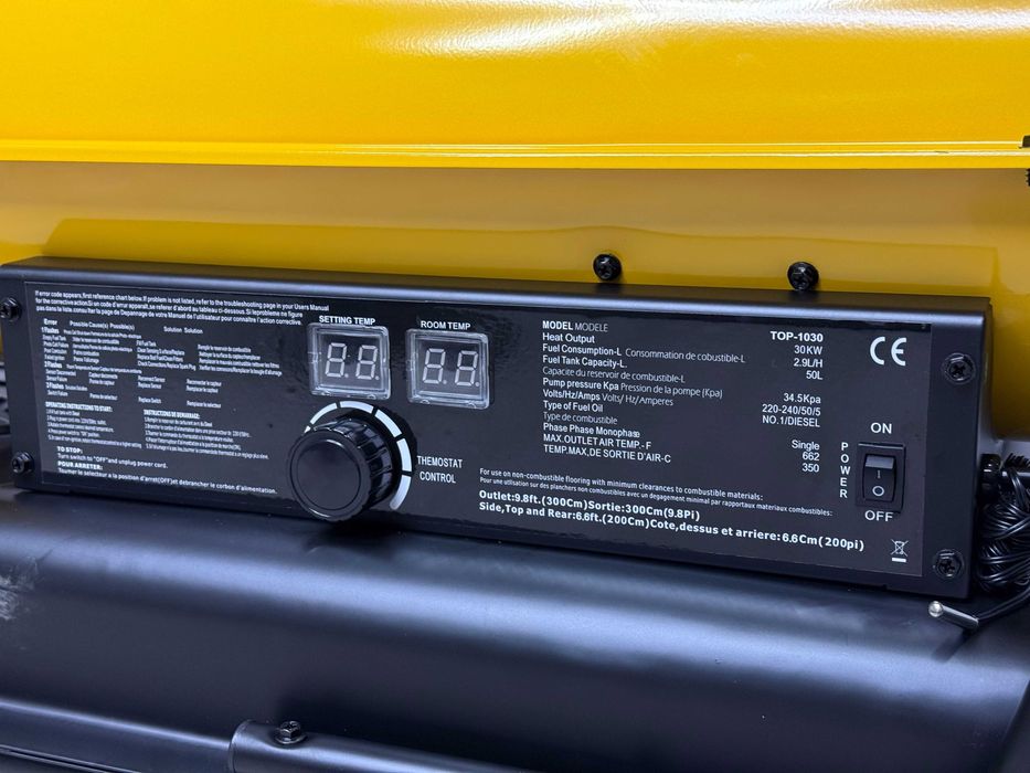 Дизельная тепловая пушка ROLF TOP-1030, мощность 30 кВт, 50 л