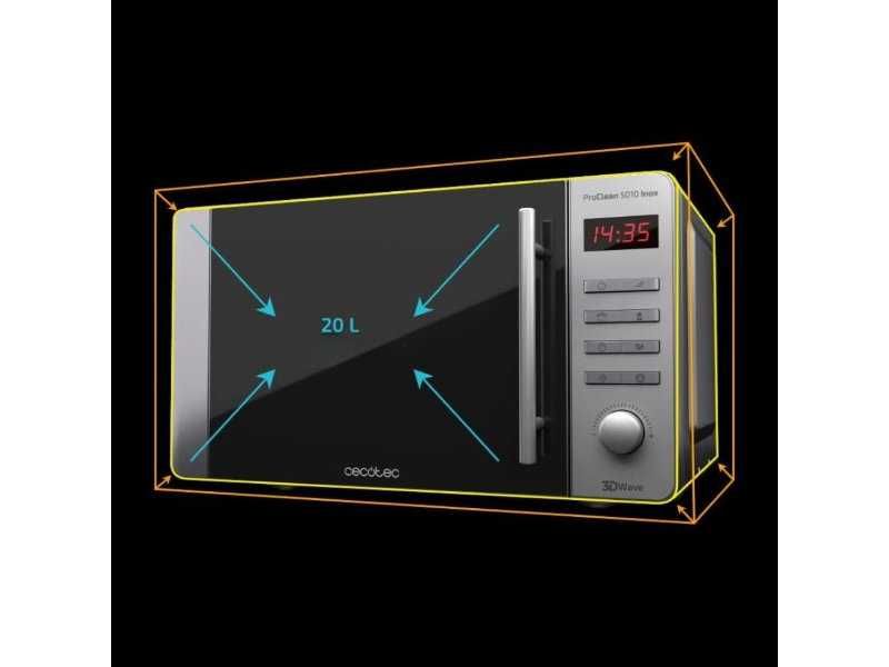 Микровълнова Фурна Cecotec ProClean 5010, 20L, 700W