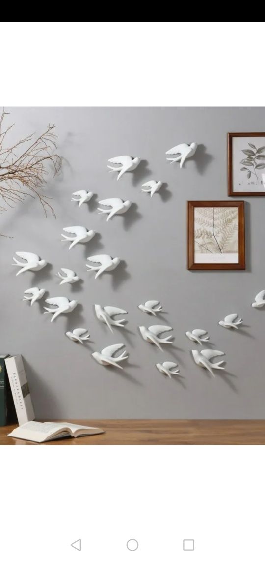Пано ласточки, декоративные птички ласточки на стену.