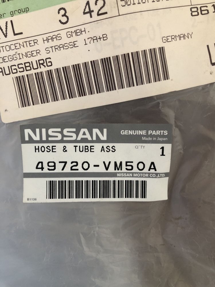 Conducta retur lichid servo NOUA ORIGIN Nissan Navara/ Pathfinder D40