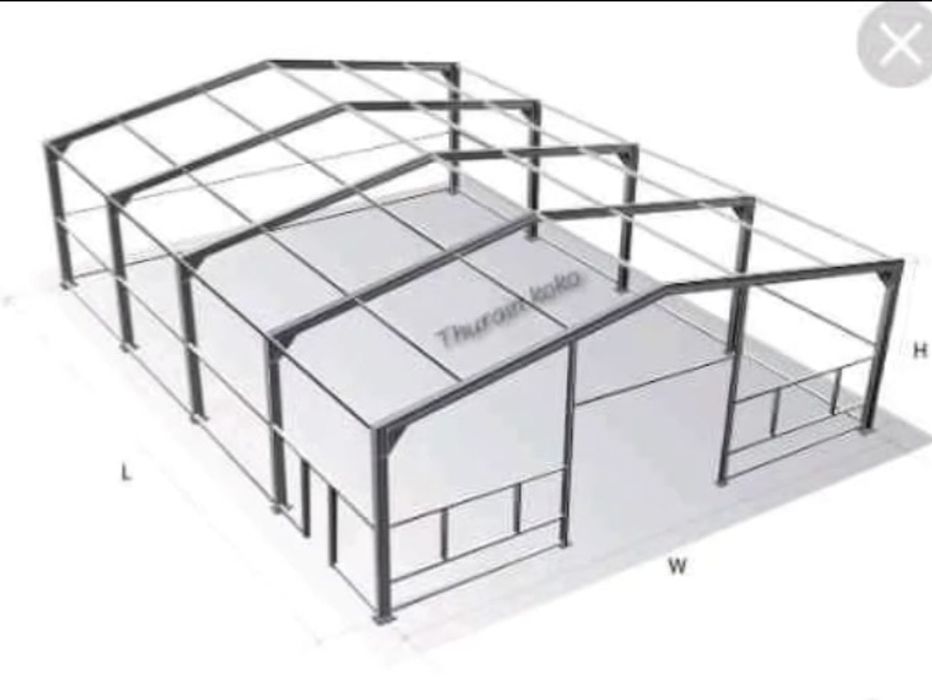 Vand structura metalica din stoc 10x20x4m