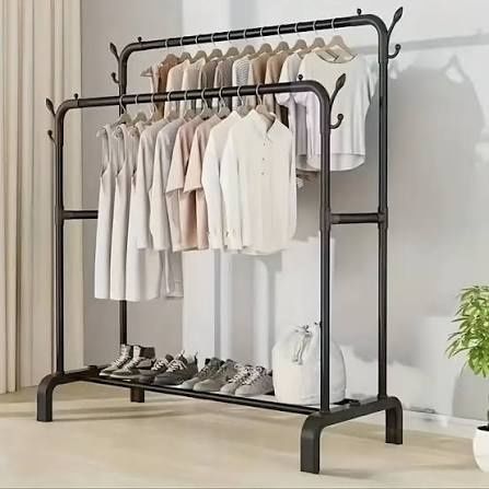 Новая гардеробная вешелка с полкой металическая