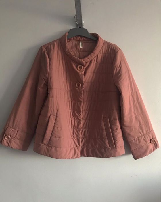 Куртка цвета пудры 46-48 разм