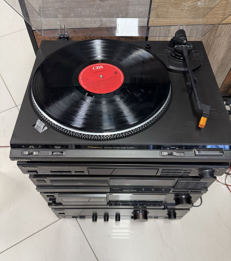 Ретро аудио сет Technics - усилвател, дек, cd, тунер и грамофон