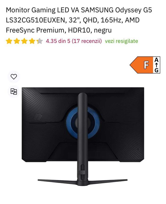 Monitor Samsung nou cu factura