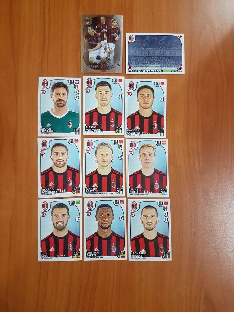 Cartonașe cu fotbaliști Panini, Italia 201-2018.