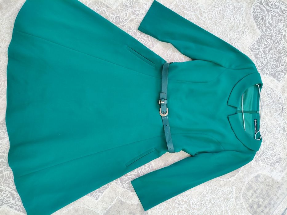 Турецкий платье. Зеленого цвета