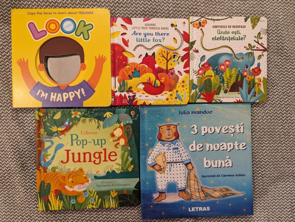Set 5 cărți copii  vârstă 1 an+