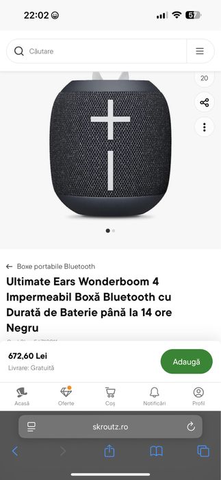 Boxa portabila Logitech Ultimate Ears Wonderboom 4 Waterproof