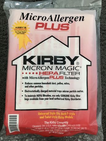 2 Saci aspirator Kirby Micron Magic HEPA PLUS Avalir/Sentria/Ultimate
