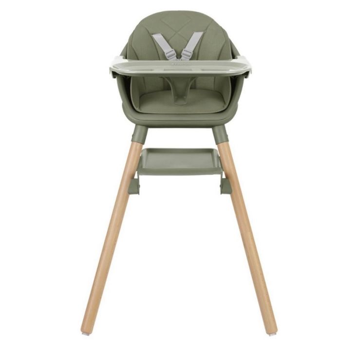 Стол за хранене 2 в 1 KikkaBoo - Woody, Green