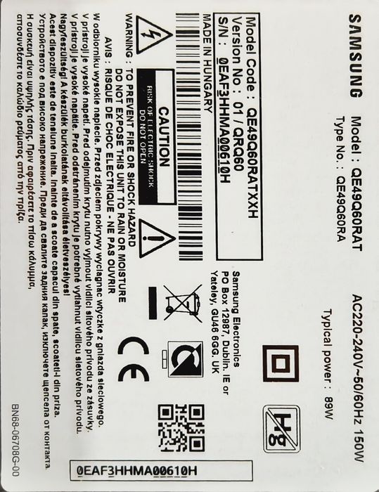 Televizor Samsung QLED 4k UHD 123cm
GLED
Televizor QLED Samsung
QE49Q6