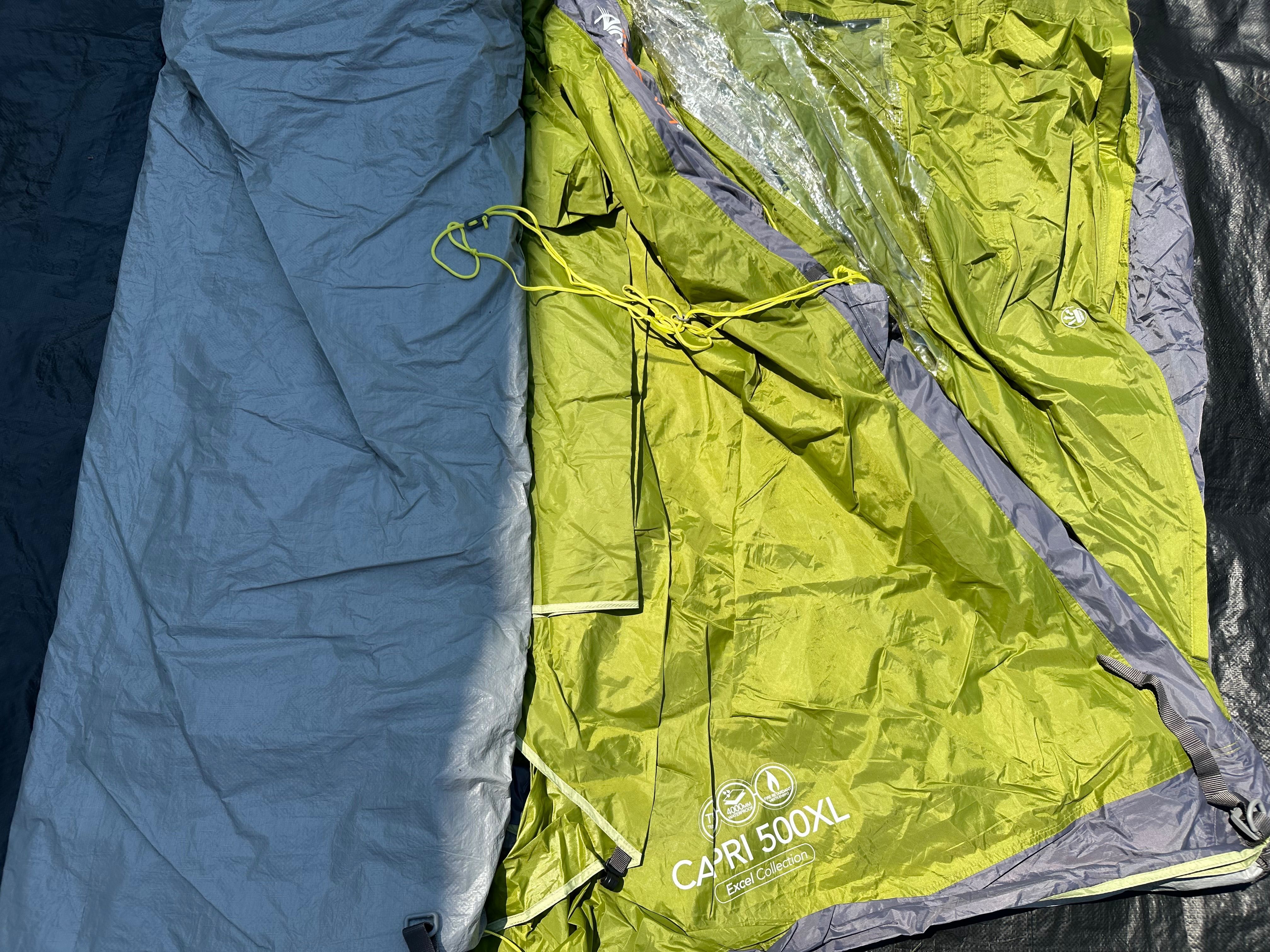 Vango Capri 500 XL 5+ местна палатка в много добро състояние.