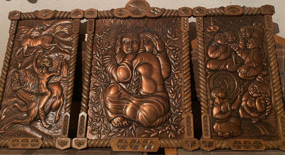 Картина чеканка ручной работы