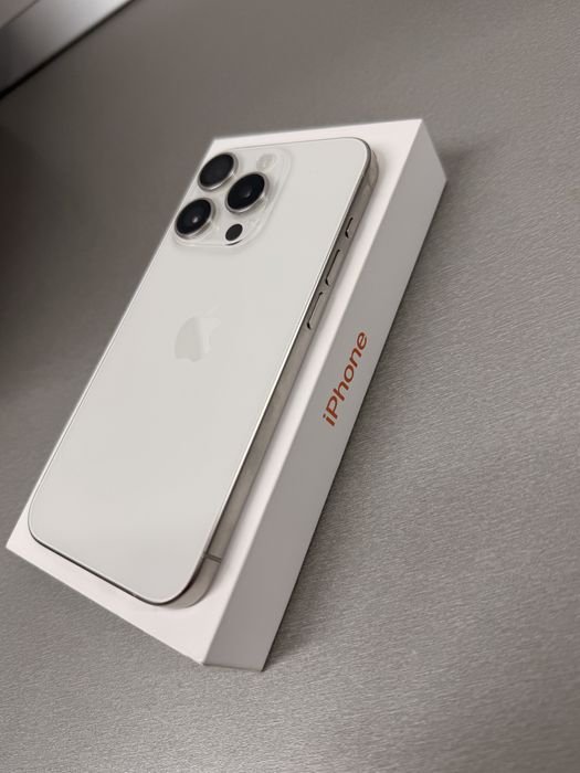 Apple iPhone 15 Pro, 512GB, White Titanium