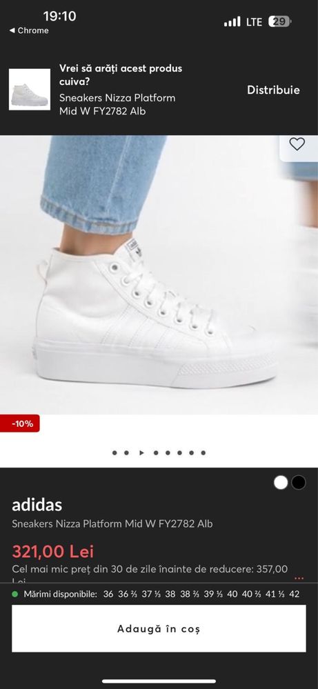 Adidasi femei Adidas Nizza , marime 40
