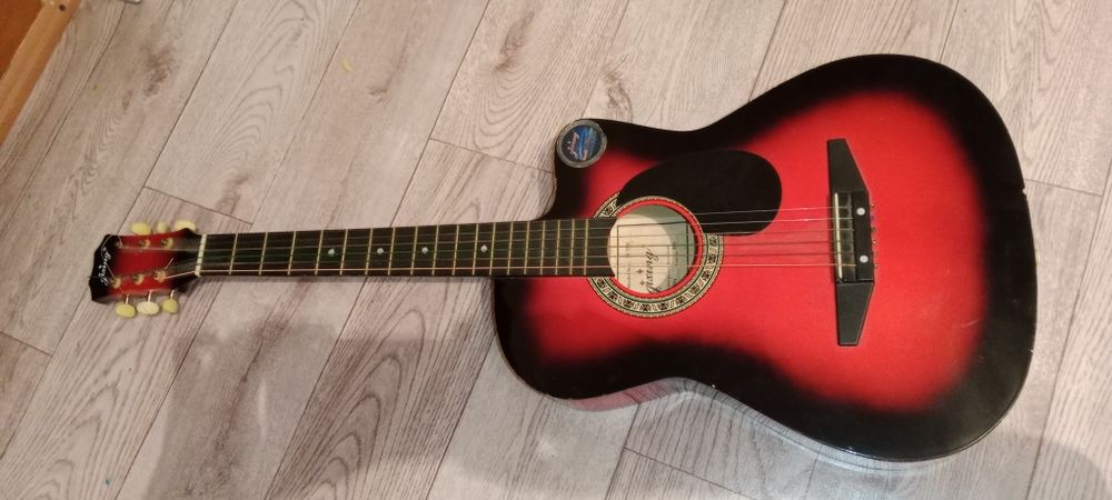 JIXING Музыкальный инструмент Акустическая Бас-гитара