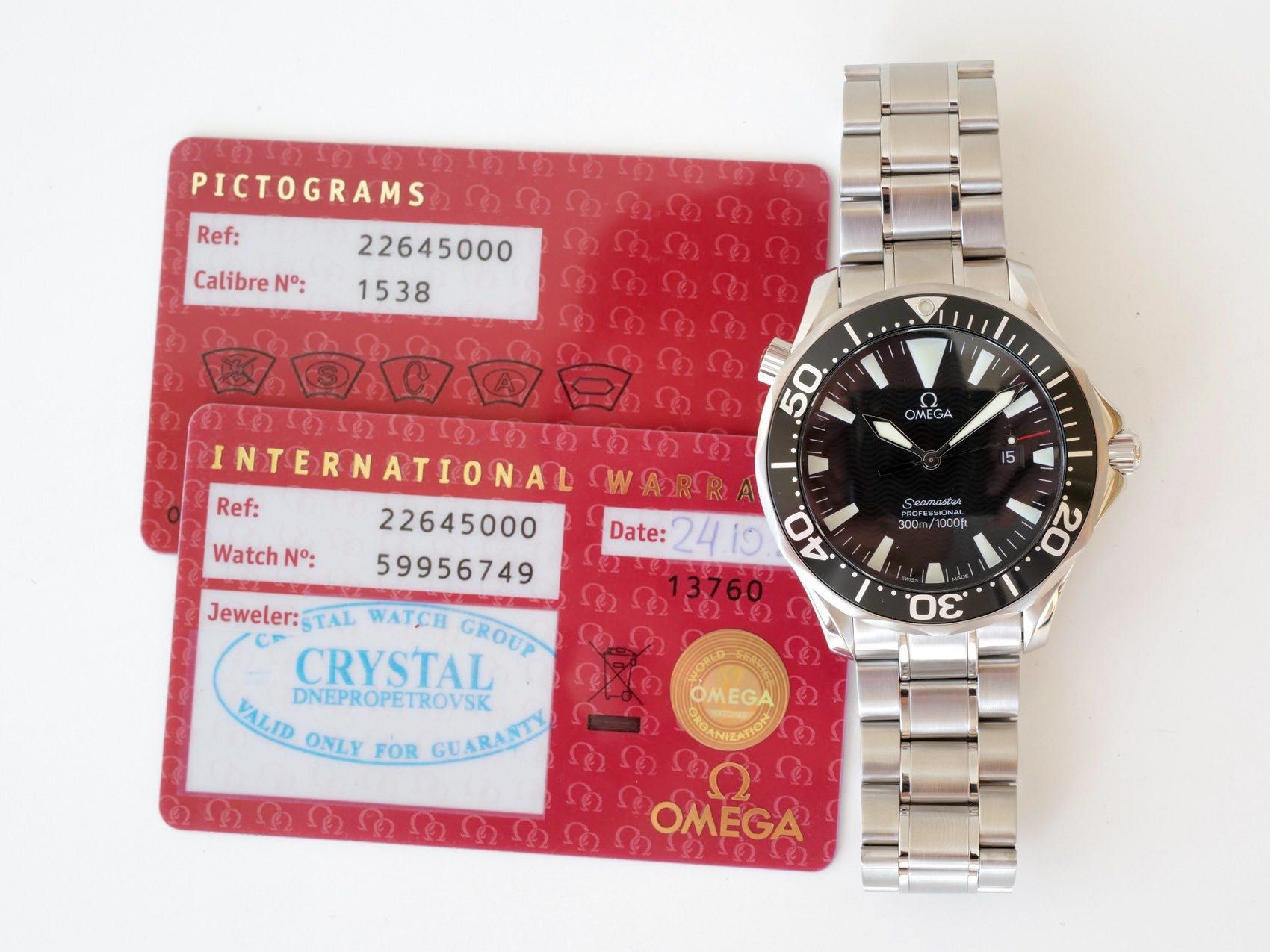 Omega Seamaster Diver 300 M Professional 41mm Black Dial