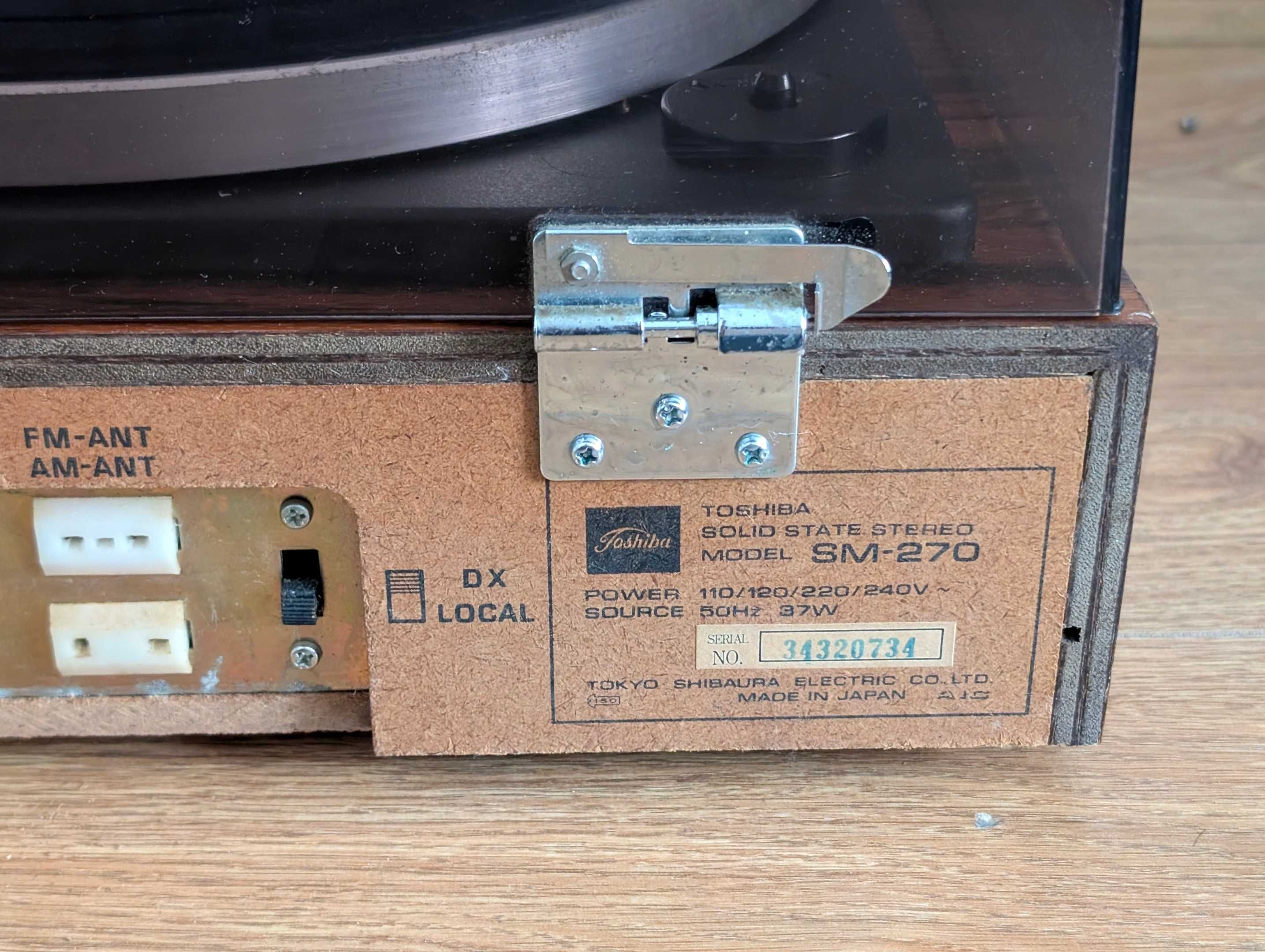 Toshiba SM-270 - Pickup retro din 1973, 300 Lei vintage