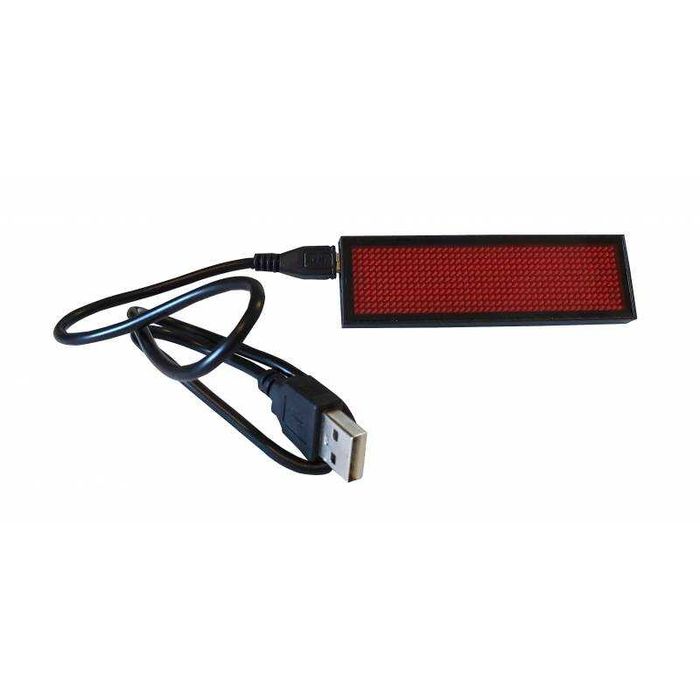 Vand Ecuson Badge cu Mesaj Digital LED Rosu