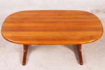 Masa Glostrup mid century lemn masiv teak tec design scandinav