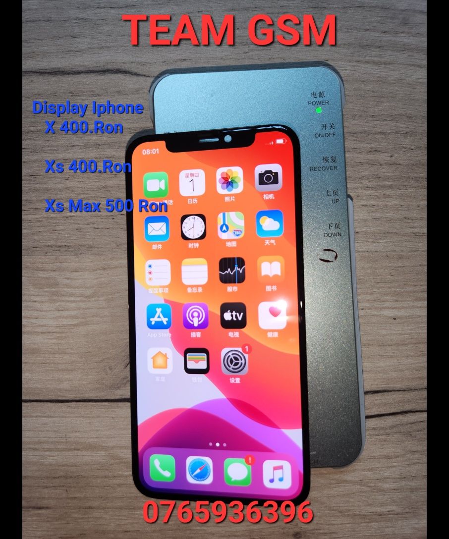 Display Original Iphone 13 pro 14 pro 15 pro 16 Montaj pe loc Garantie