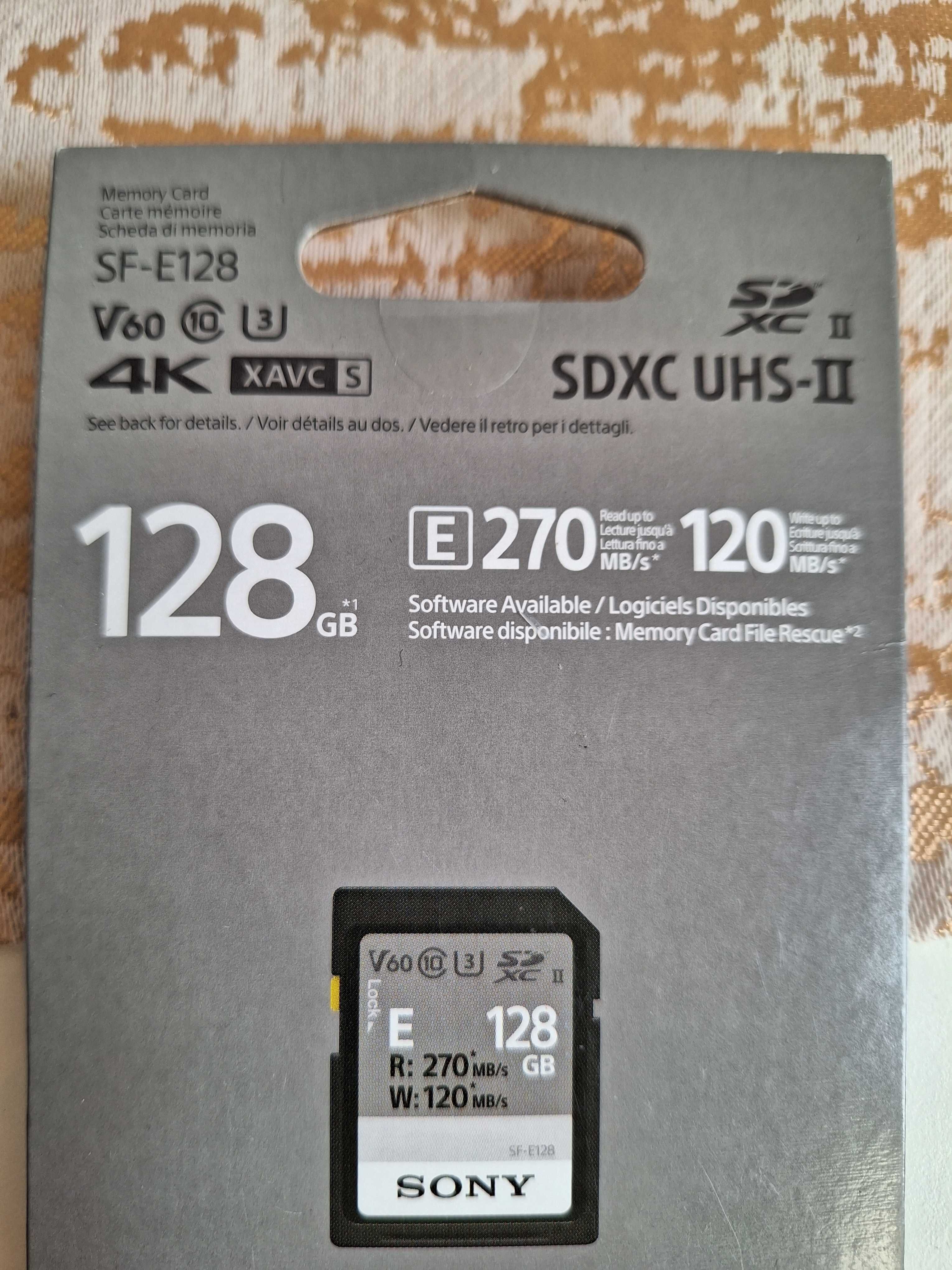Sony SDXC 128 gb,SanDisk Extreme 256 Gb