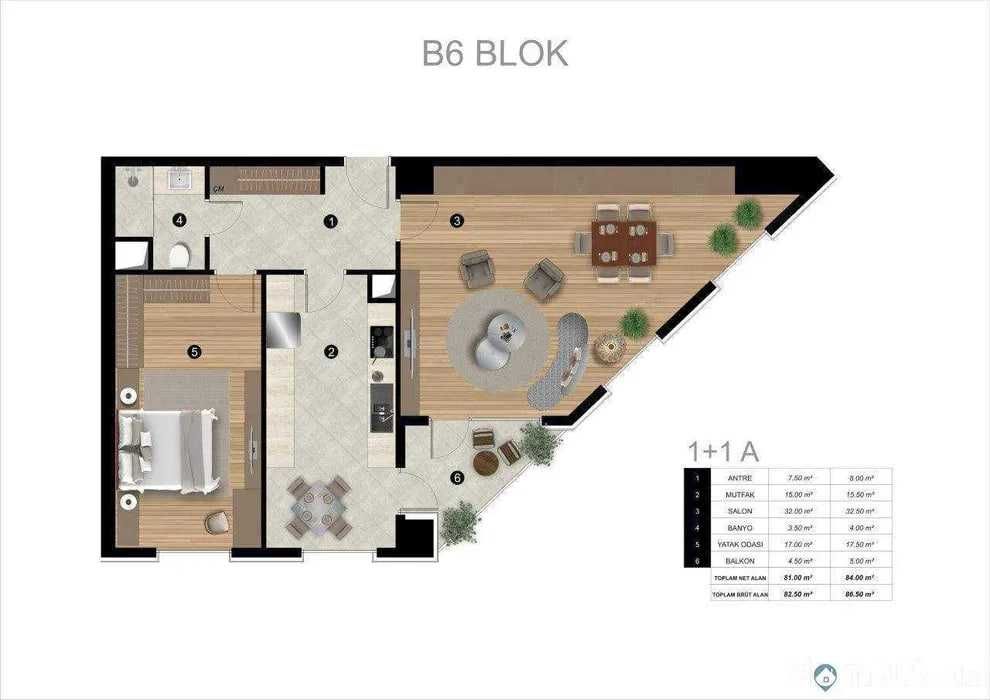 ЖК Akay City ДАРХАН НОВОМОСКОВСКАЯ 3-комнатная 84м2 коробка 14-этаж