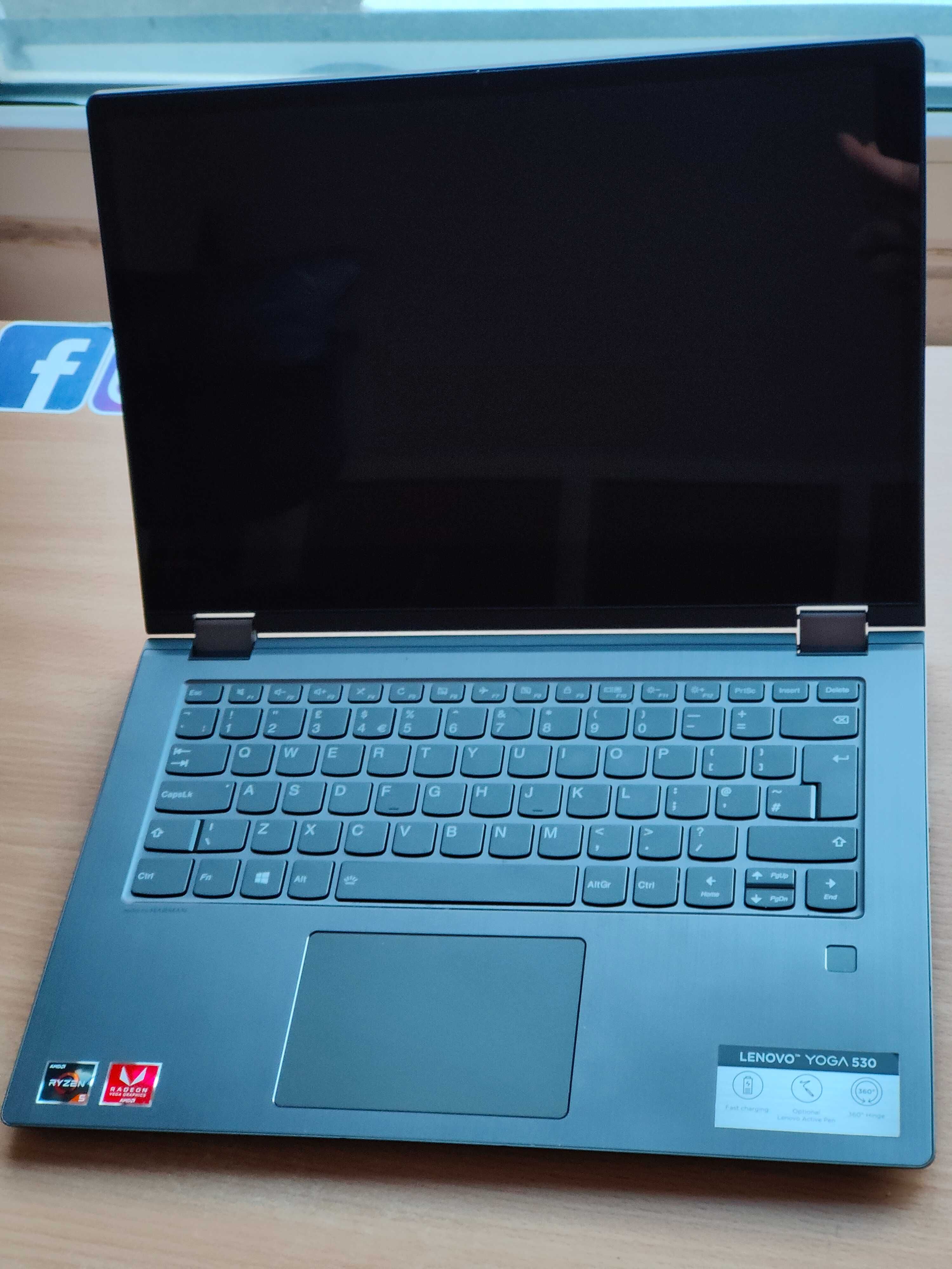 Лаптоп Lenovo Yoga 530-14IKB Ryzen 5 2500U 256GB SSD 16GB RAM 2400MHz