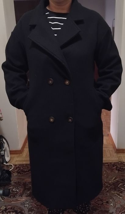 пальто женское  черное