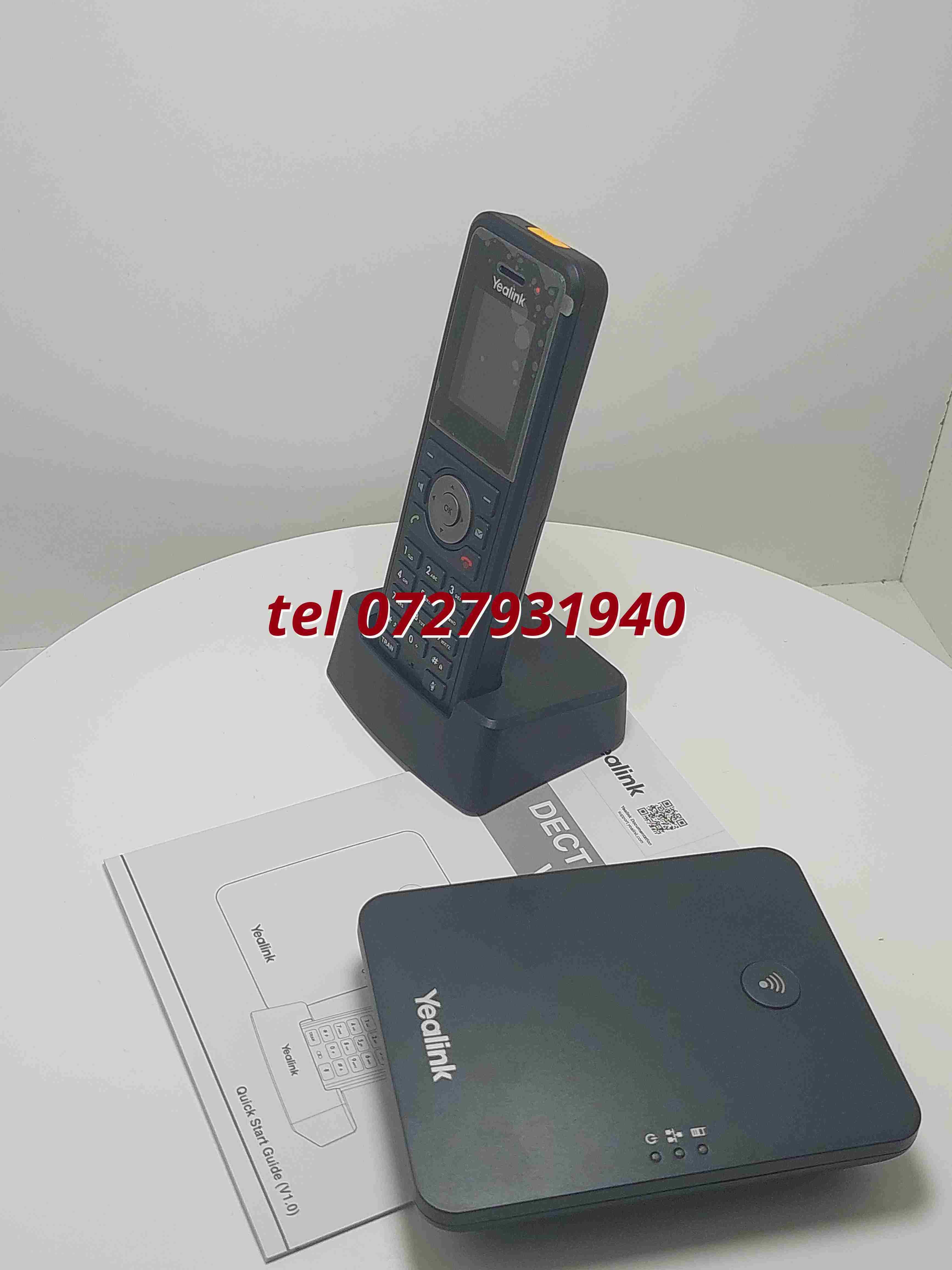 Telefon Voip Wireless Yealink W79p  W59r Negru 10 Sip Support