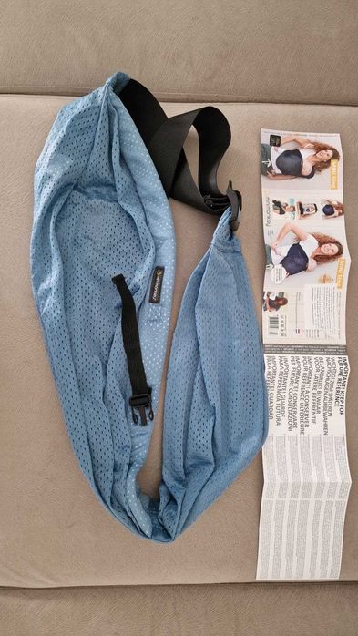 Sistem de purtare bebe tip Mini Sling Mesh Minimonkey,