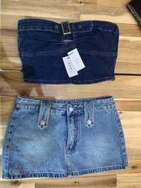 Fusta mini denim, marimea S