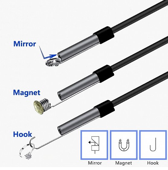 Ендоскоп камера за телефон лаптоп компютър android с 2.5м кабел