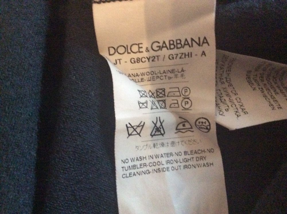 Bluza (tricou) Copii 7-13 Ani DOLCE & GABBANA Lâna Albastru Î