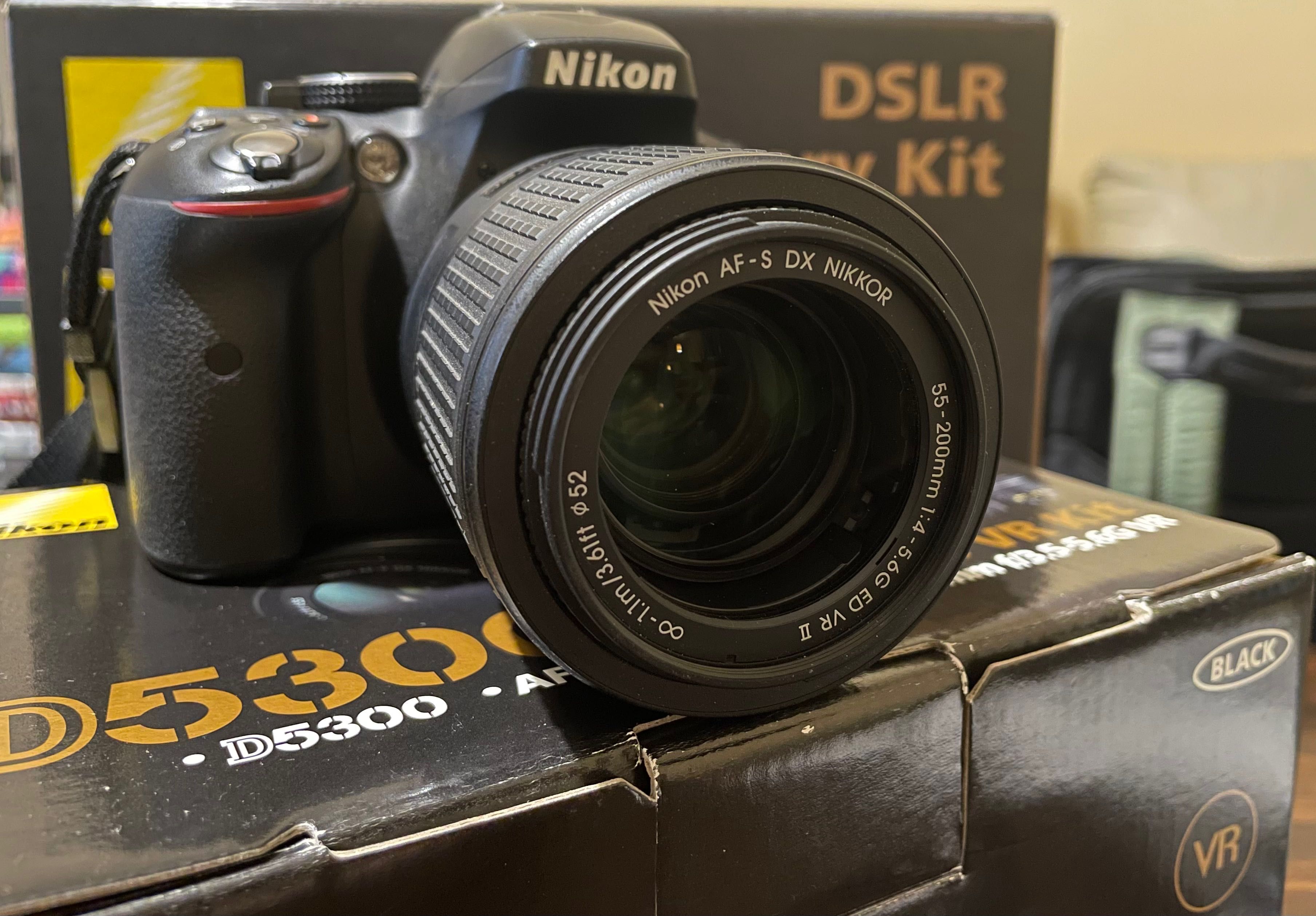 DSLR фотоапарат NIKON D5300+18-55 BLACK