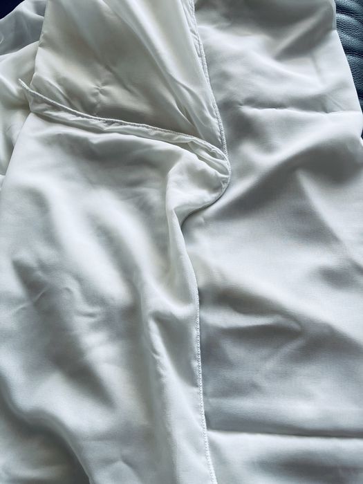 Perdea bej NOUA + sistem alb NOU prindere Mottura