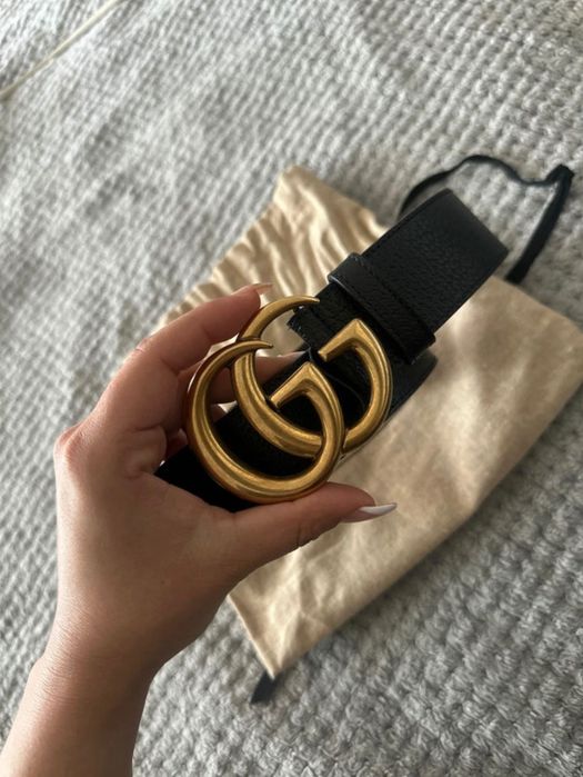 Нов оригинален Gucci колан – 80 см, с етикет и торбичка