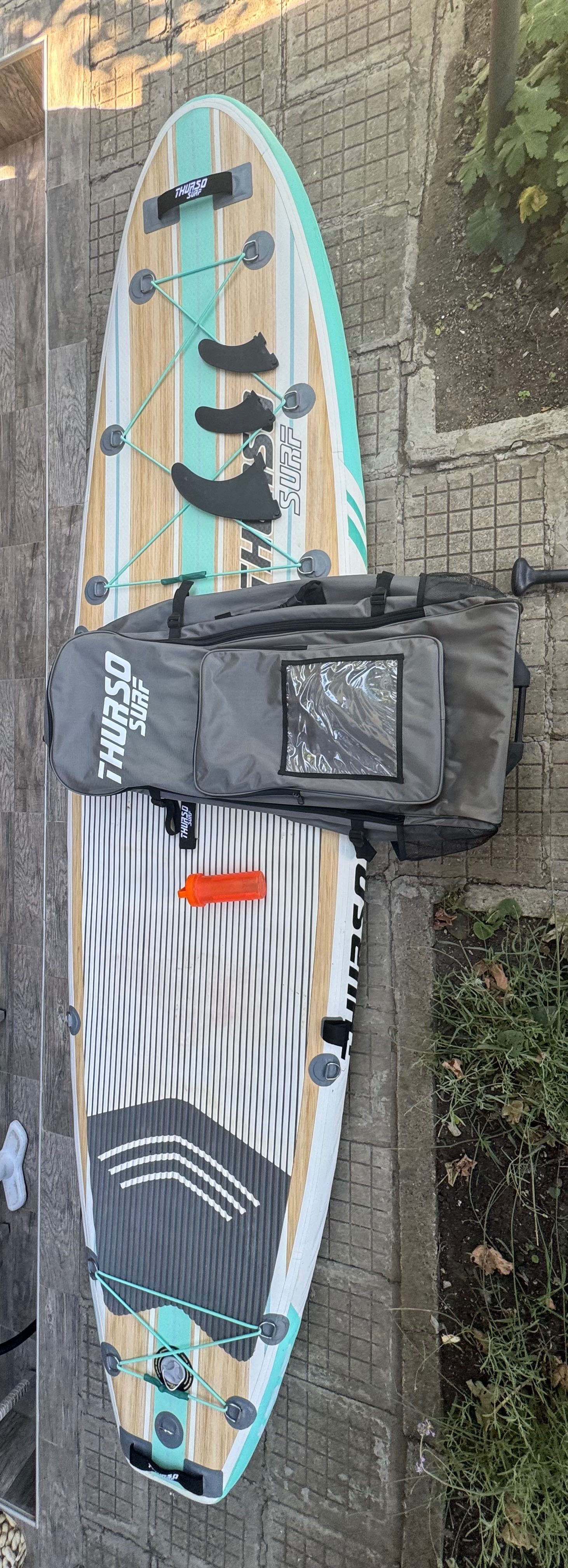 Надуваем падъл борд Thurso Surf
