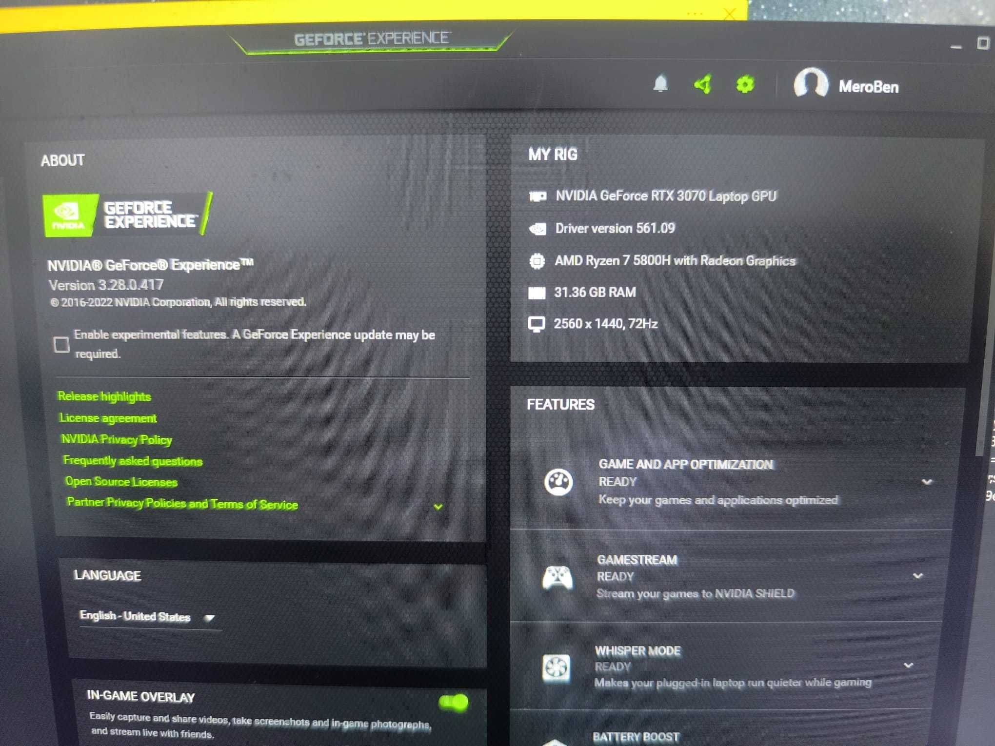 Перфектен XMG Apex RTX3070