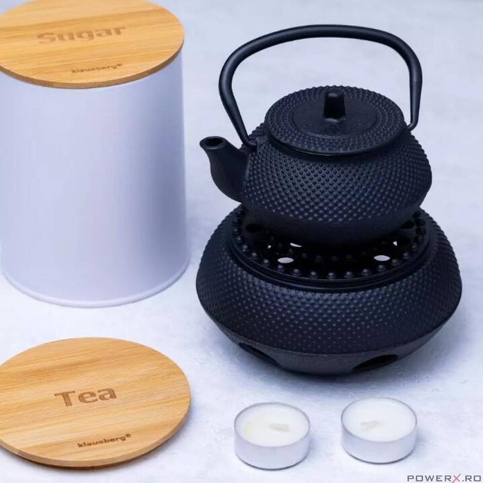 Ceainic cu infuzor, din fonta, 0,3l, fierbator traditional, Kinghoff
